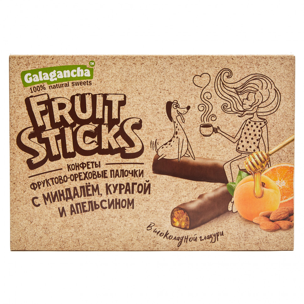  Берестов КРАФТ Fruit Stiсks с курагой и миндалем, 175г   в Ярославле