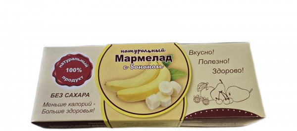 №2 Мармелад натуральный "Банан" 140г  в Ярославле