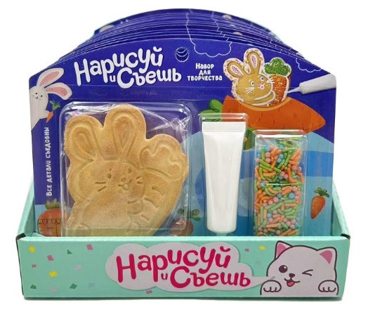 №3 Набор для творчества Нарисуй и съешь "Зайка" (блок 12шт 59г) в Ярославле