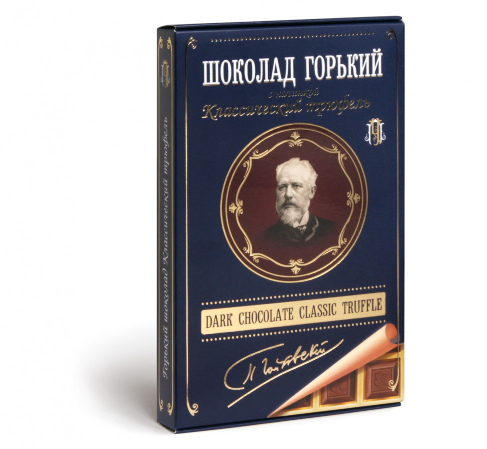  Фабрика Томер  Горький шоколад ТРЮФЕЛЬ классический (Чайковский), 112г в Ярославле