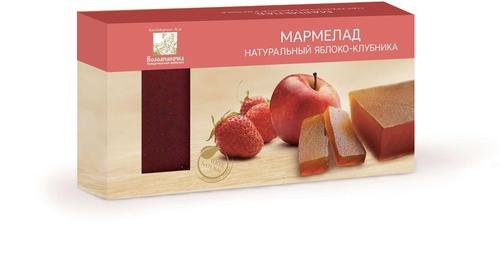 №2 Мармелад пластовый 210г Яблоко-Клубника в Ярославле
