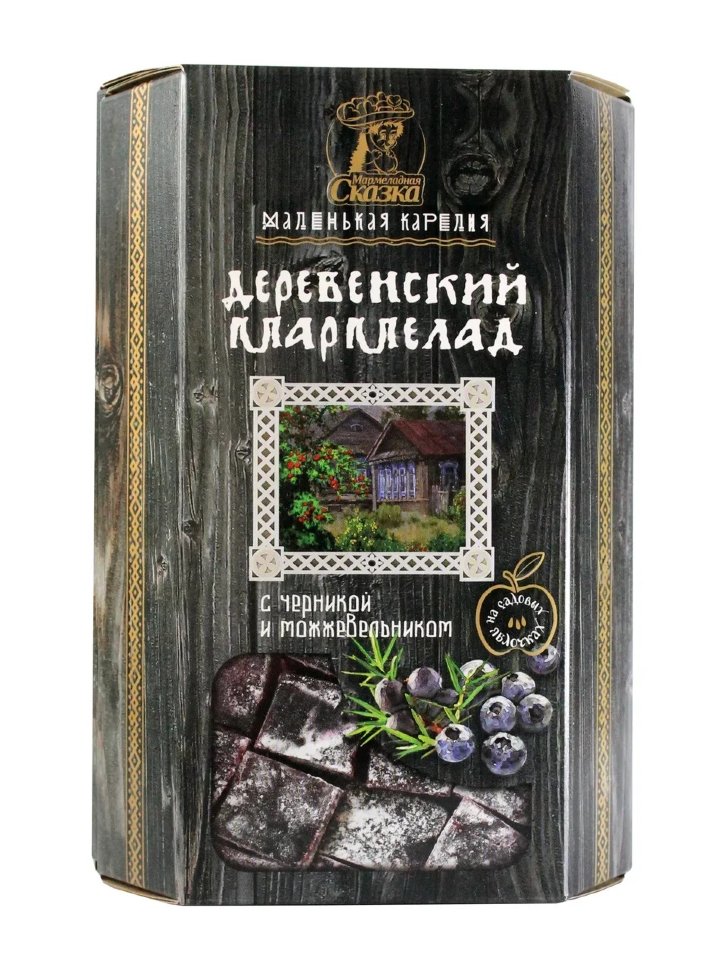  Мармелад деревенский "С черникой и можжевельником" 300г в Ярославле
