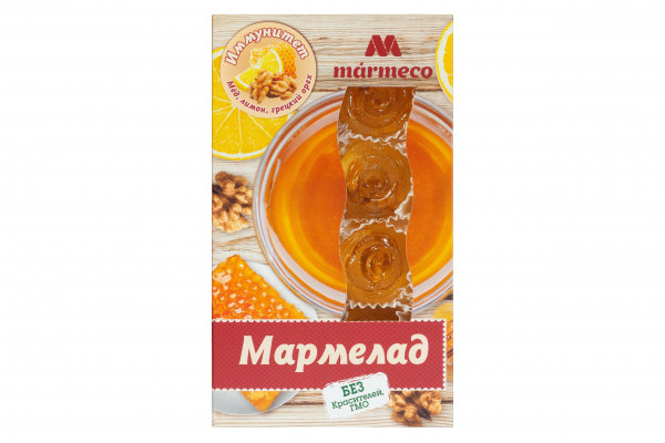 №2 Мармелад "Иммунитет"  Мёд, лимон, грецкий орех, 180г  в Ярославле